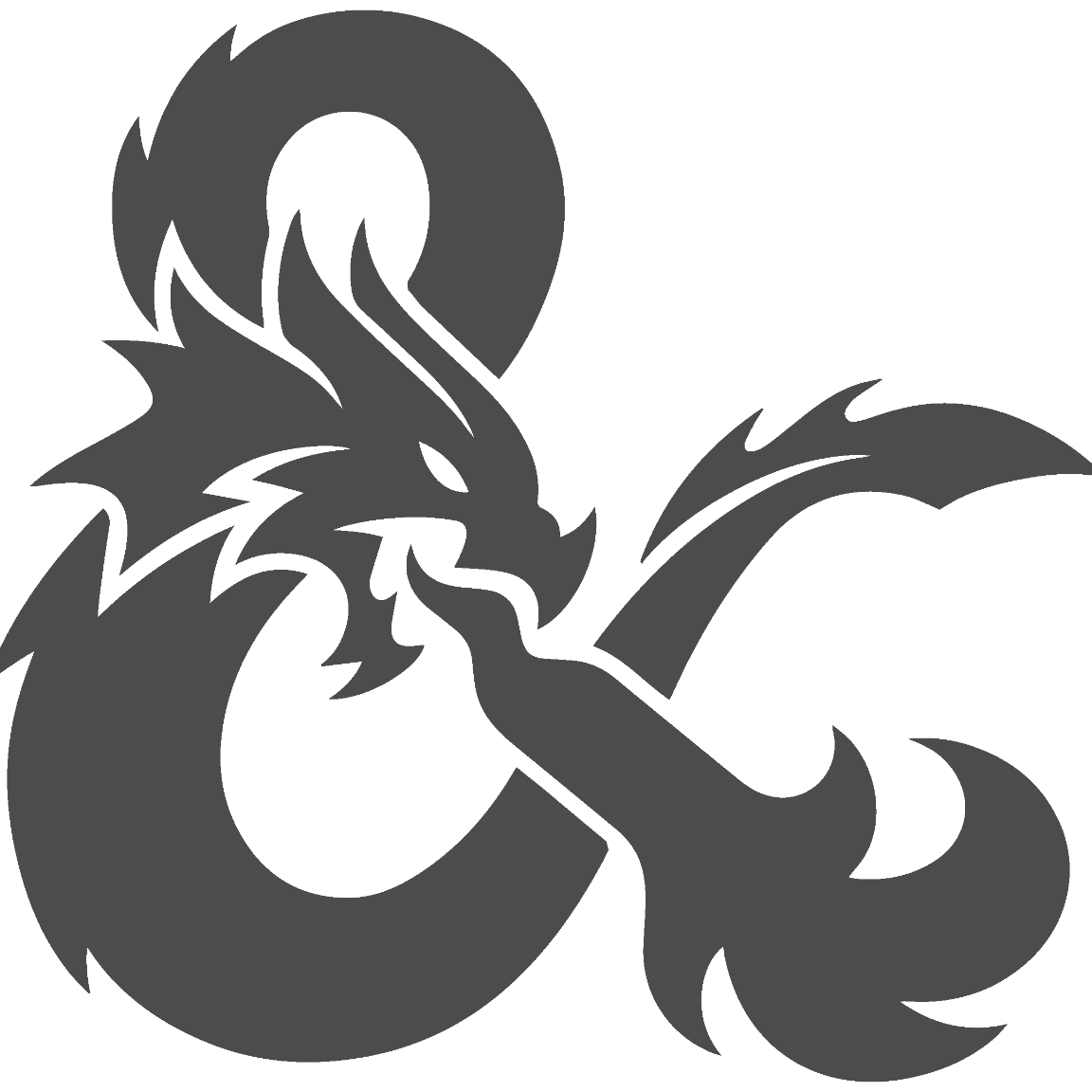 Logo noir et blanc du jeu de rôle Advanced Dungeons & Dragons 2nd Edition : Amral